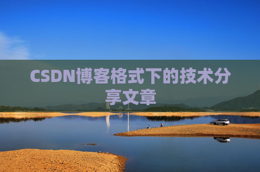 CSDN博客格式下的技术分享文章